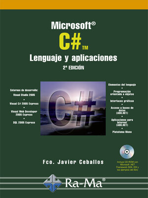 cover image of Microsoft C#. Lenguaje y Aplicaciones (2ª Edición)